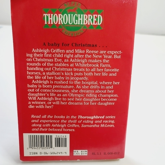 Vintage 90s Thoroughbred Super Edition Ashleigh's Christmas Miracle - Picture 3 of 8